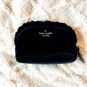 Kate Spade Black Velvet Clutch